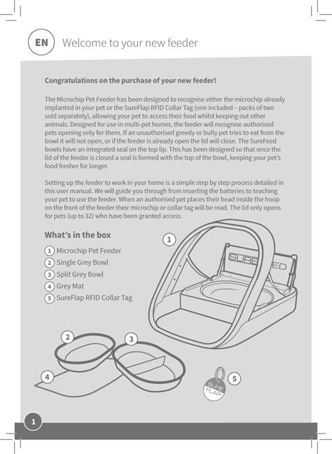 Surefeed Microchip Pet Feeder Handleiding