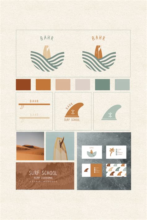 surf school branding