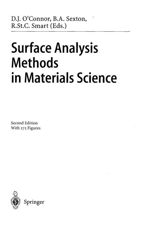 Surface Analysis Methods In Materials Science