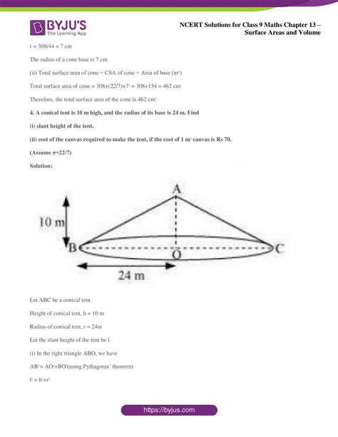 surface area and volume class 9 case study questions with solutions