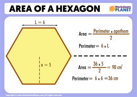 Surface Area Formula Hexagon