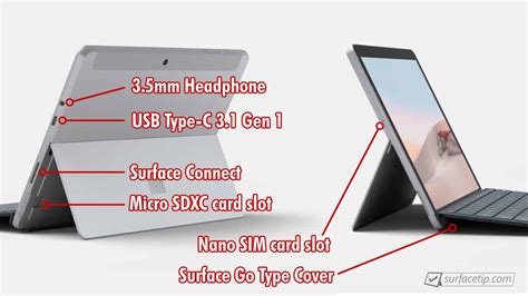 surface go 2 usb c specs