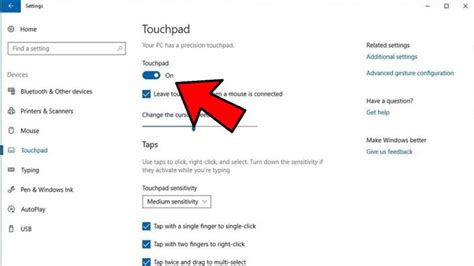 surface laptop 2 touchpad not working