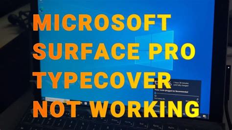 Surface Pro 6 Type Cover Not Working