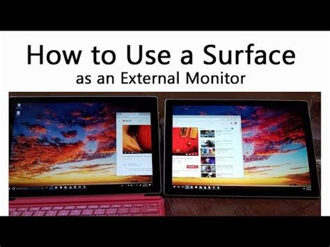 Surface Tablet External Monitor