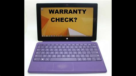 surface tablet warranty check