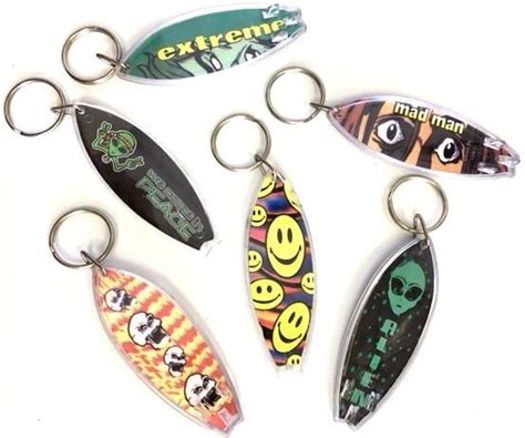 Surfboard Plastic Keychain