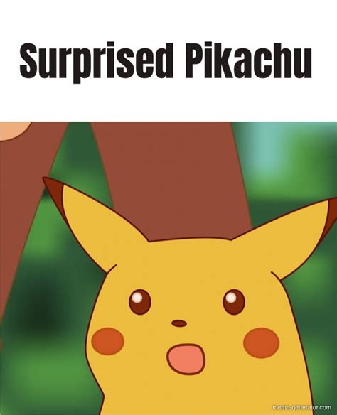surprised pikachu face meme generator