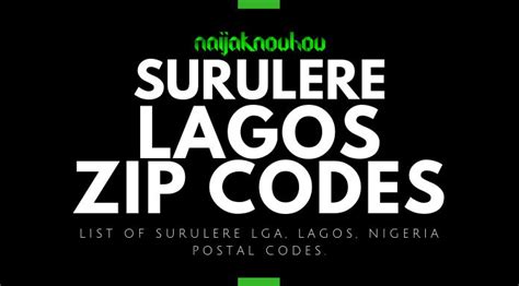 surulere l g a zip codes
