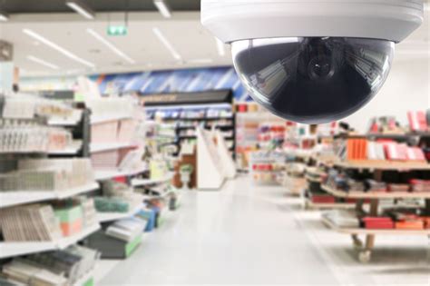 Surveillance camera in a store