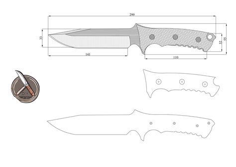 Survival Knife Template