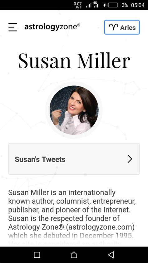 Susan Miller Tweets