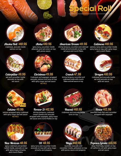sushi to go near me menu