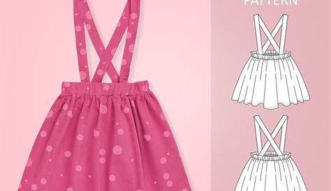 High Waist Suspender Skirt + Sash Sewing Pattern Baby