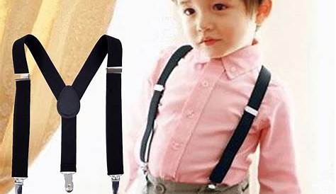 Kids Suspenders And Bow Ties Set Girls High Elastic Y Back Braces