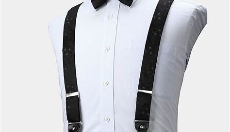 Suspenders For Men With Bow Tie Eggplant/Plum 's Suspender 1Inch X Back Clip Suspender