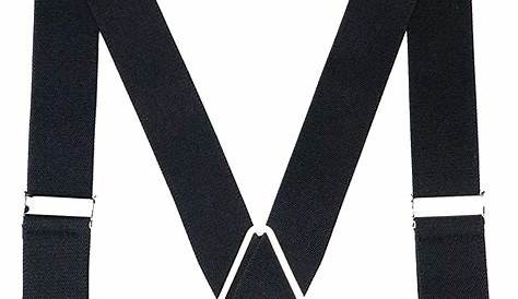 Suspenders With Belt Loop Hooks Tall 54 Inch Y Back Undergarment Travel Clips Hook To