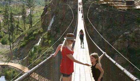 bridges that have long drop Kelowna Mountain Suspension