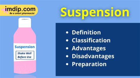 Suspension Medication Definition
