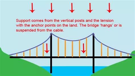 suspension vs suspended bridge