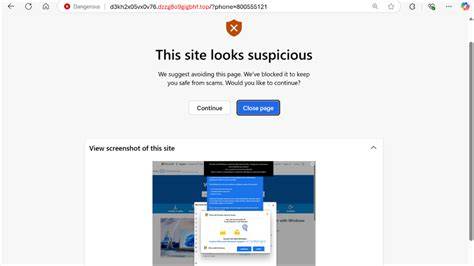 ブラウザで不審なサイトの安全性を確認しているイメージ