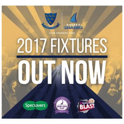 sussex county cricket club fixtures