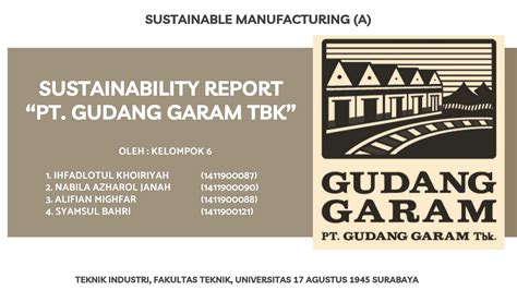 sustainability report gudang garam tbk