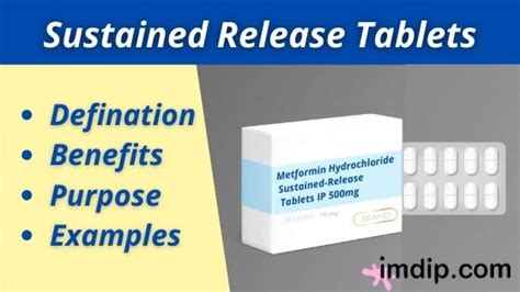 sustained release tablets meaning in bengali with example