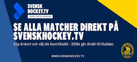 svensk hockey tv kontakt