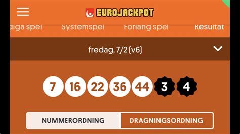 svenska spel eurojackpot resultat dagens