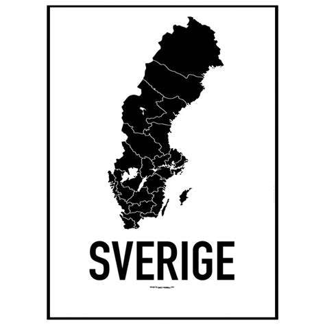 Sverige Karta Svartvit Europa Karta