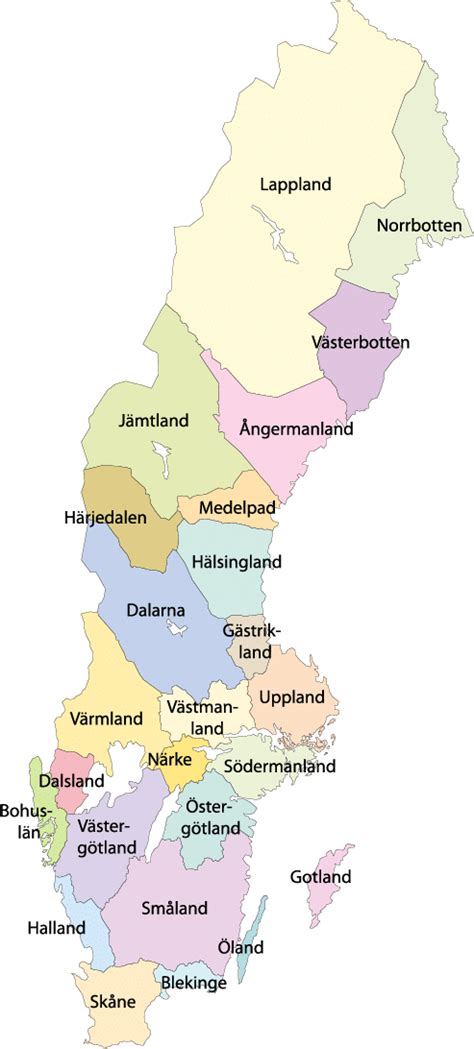 Sverige Landskap svenska län karta Google Search Karta