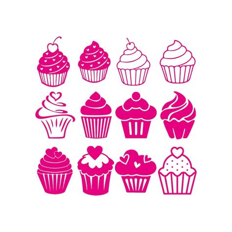 Delightful SVG Cupcake Designs: Tasty Treats for Your Website