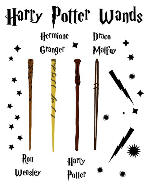 svg harry potter wand clipart