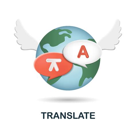 "Translation icon, isometric 3d style" Stock image and royaltyfree