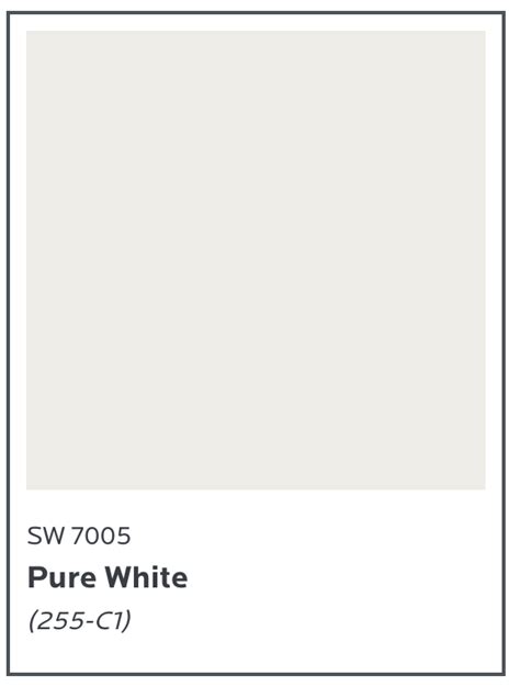 sw 7005 pure white sample