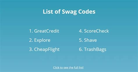 Swag Code Button