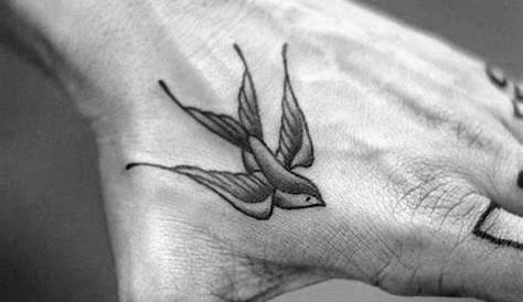 Swallow Bird Tattoo Hand Traditional