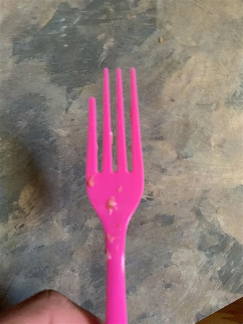 I accidentally ate a piece of my plastic fork and all it got me was a 2
