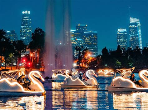 You Can Now Ride Swan Boats at Echo Park Lake