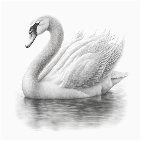Best Swan Sketch Drawings For Beginner