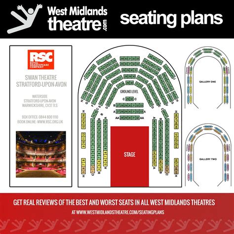 swan theatre stratford seating plan