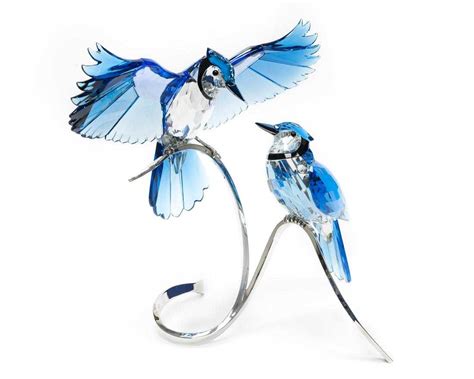 swarovski blue jays figurine