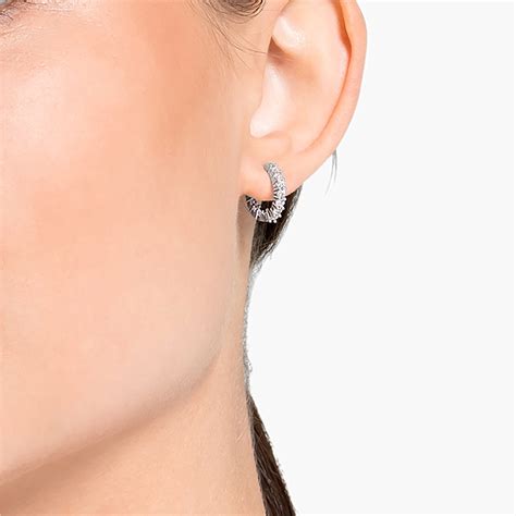 swarovski mini hoop earrings