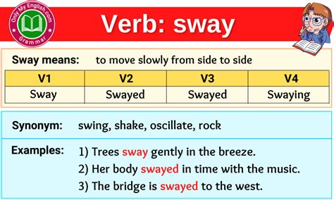 Sway Verb Conjugation