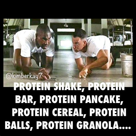 sweat funny protein sayings