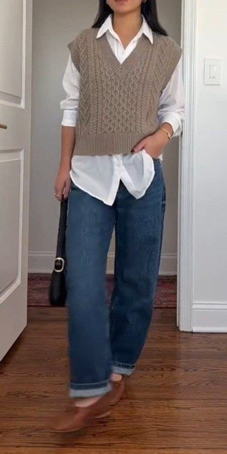 Sweater Over Button Up