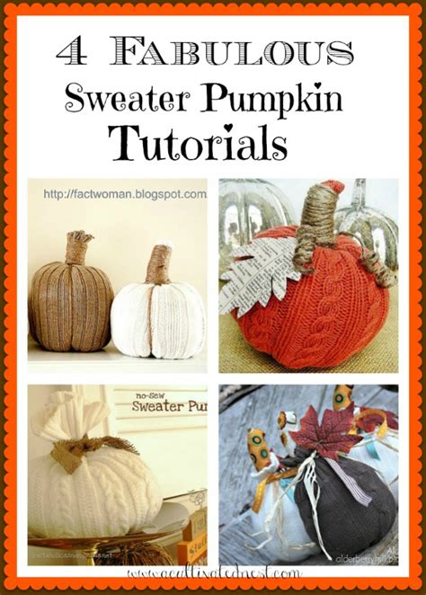 sweater pumpkin craft