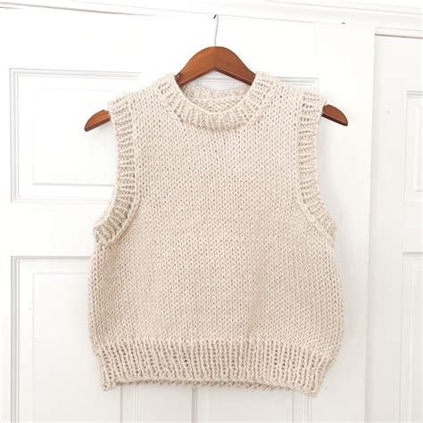 Sweater Vest Knitting Pattern Uk