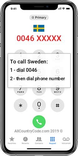 sweden calling code